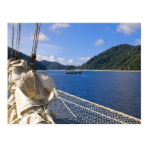 Thailand, Andaman Meer. Stern Fyer Schererschiff Postkarten