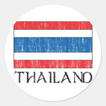 Thailand-Flagge Aufkleber
