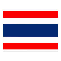 Thailand-Flagge Postkarten