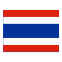 Thailand-Flagge Postkarten