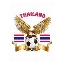Thailand-Fußball-Entwürfe Postkarten