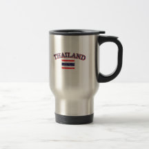 Thailand-Fußballentwurf Kaffee Tassen