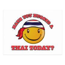 Thailand-smileyflaggenentwürfe Postkarten