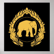 Thailändischer Elefant Posterdruck