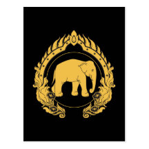 Thailändischer Elefant Postkarten