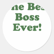 The Best Boss Ever Sticker