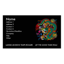 The-Mardi Gras Drache V-2 Visitenkarte