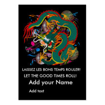 The-Mardi Gras Königinrückseite Drache-V-2 Visitenkarten Vorlage