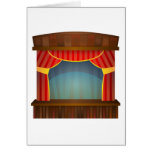 Theater-Bühne Grußkarte