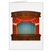 Theater-Bühne Grußkarte