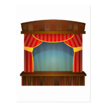 Theater-Bühne Postkarte