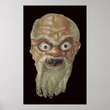 Theater-Maske, Ostwand, Oecus 5, 60-50 BC Posterdrucke