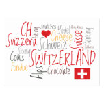 Thema-Tourismus-Visitenkarten der Schweiz Schweize