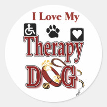 Therapie-Hundebesitzer-Geschenke Sticker