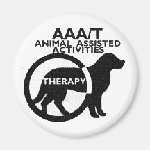 THERAPIE-HUNDEtier UNTERSTÜTZTE TÄTIGKEITEN Kühlschrankmagnet