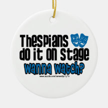 Thespians tun es auf Bühne Weihnachtsornament
