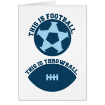 This is Football This is Throwball Karte