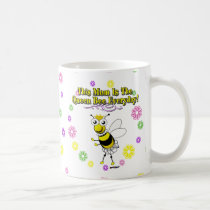 This Mom Is The Queen Bee Everyday Bee & Flowers tassen