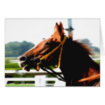 Thoroughbred-Rennpferd-Anmerkungskarte