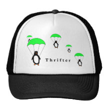 Thrifter Pinguin-Fernlastfahrer-Hut Baseball Caps