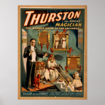 THURSTON MagierIllusionist VARIETÉ Plakat