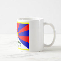 Tibet-Flagge Tee Haferl