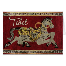 Tibet-Pferdeglückliche Karte