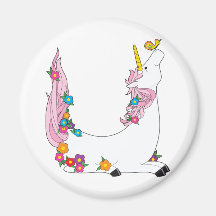Tieralphabet-Einhorn Magnete