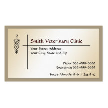 Tierärztliche VeterinärVisitenkarte