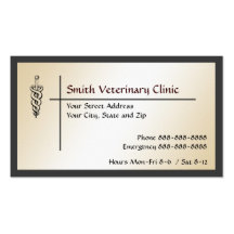 Tierärztliche VeterinärVisitenkarte
