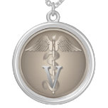 Tierärztlicher Caduceus Personalisierter Schmuck