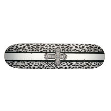 Tierdruckrhinestone-verkrustetes Skate-Brett Individuelle Skateboarddecks