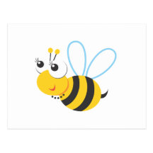 Tiere - Biene Postkarte