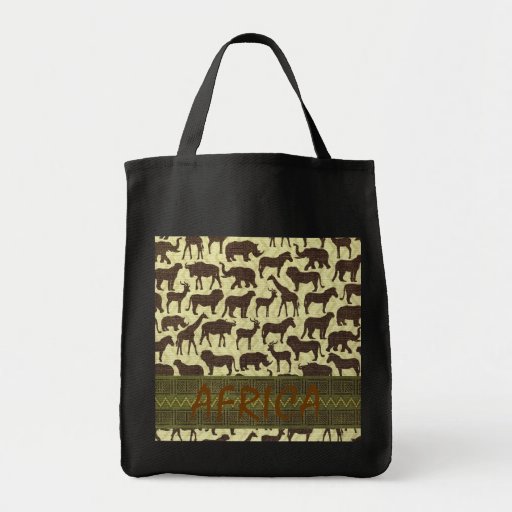 Tiere der Afrika-Taschentasche