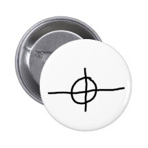 Tierkreis-Mörder-Fadenkreuz Button
