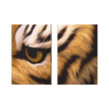 Tiger-Auge eingewickelte Leinwand Gespannter Galeriedruck