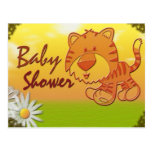 Tiger-Babyparty-Postkarte