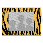 Tiger-Druck-Muster. Orange und Schwarzes Karte