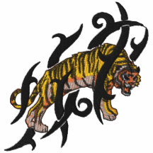 Tiger-Heimlichkeit Besticktes Polo Hemd