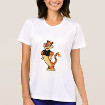 Tiger - schwarzes Maskottchen-T-Shirt