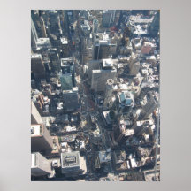 Times Square im NYC Antennen-Plakat