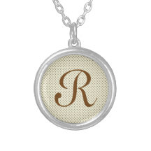 Tiny brown polka dots custom jewelry