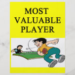 Tischtennis der meiste wertvolle Spieler Flyer