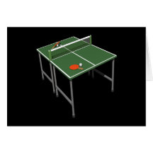 Tischtennis Grußkarte