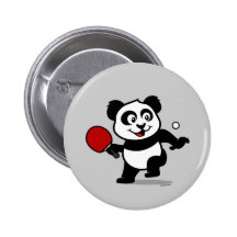 Tischtennis-Panda Anstecknadel
