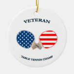 Tischtennis-Veteran Ornament