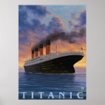 Titanische SceneWhite Stern-Linie Plakat