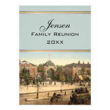 Tivoli Park-Eingangs-Kopenhagen-Familien-Wiederseh Personalisierte Ankündigungskarte