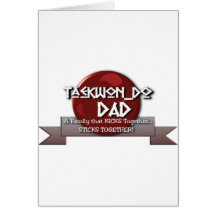 TKD TAEKWONDO VATI-MOTTO GRUßKARTE