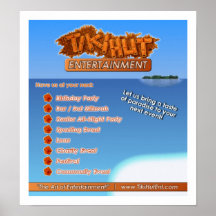 Tkikihut Unterhaltung Plakat